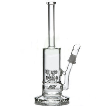Double Cross Perc Rig Hookah Glass Smoking Water Pipe (ES-GB-573)